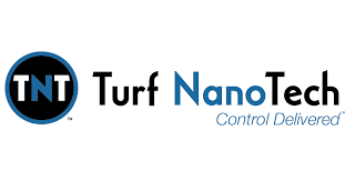 A logo of turf nano control